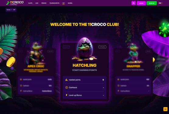 VIP program på 11Croco Casino
