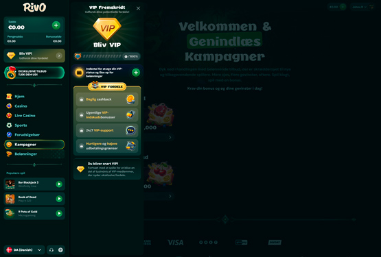 VIP program på Rivo Casino