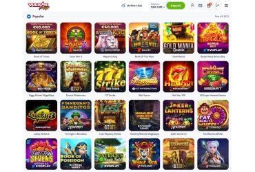 Vulkan Vegas casino Populære spil