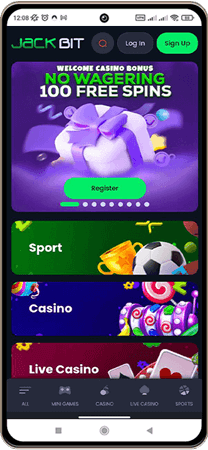 Jackbit casino på mobilen