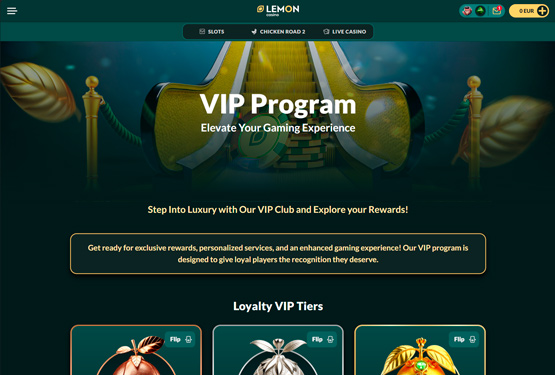 VIP program på Lemon Casino