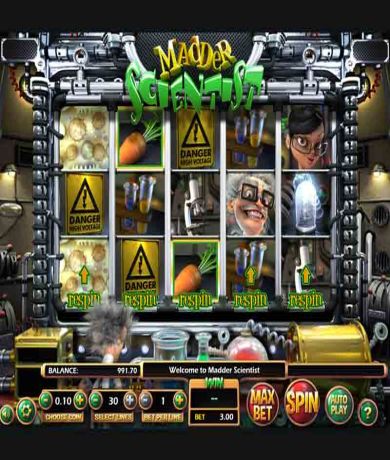 Spil gratis lige nu på Madder Scientist Slot online af BetSoft | Danske Casinoer