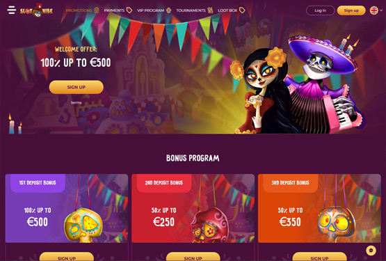Bonusser og kampagner på Slotvibe Casino