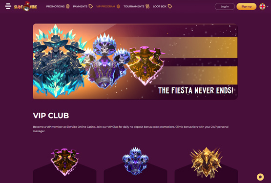 VIP program på Slotvibe Casino 
