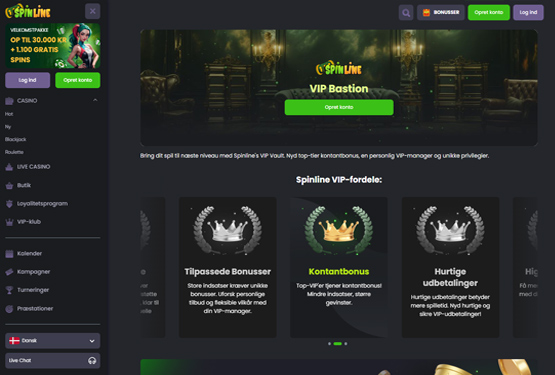 VIP program på Spinline Casino 