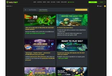 Weltbet Casino bonusser og kampagner
