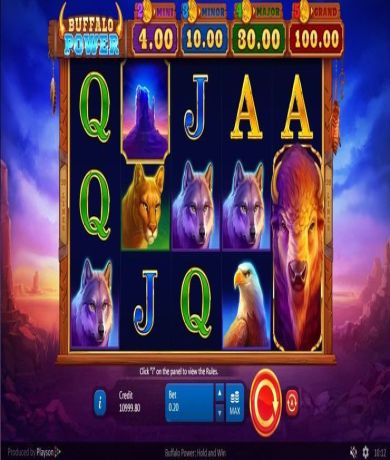 Spil gratis lige nu på Buffalo Power Hold and Win slot online fra Playson | Danske Casinoer