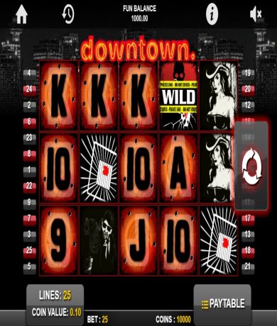 Spil gratis lige nu på Downtown, spillemaskine online fra 1x2Gaming | Danske Casinoer