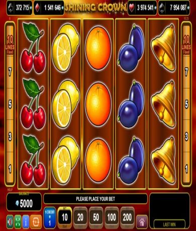 Spil gratis lige nu på Shining Crown online slot fra EGT | Danske Casinoer