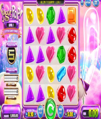 Spil gratis lige nu på SugarPop, spillemaskine online fra BetSoft | Danske Casinoer