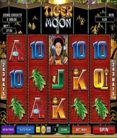 Spil gratis lige nu på Tiger Moon online slot fra Aristocrat | Danske Casinoer