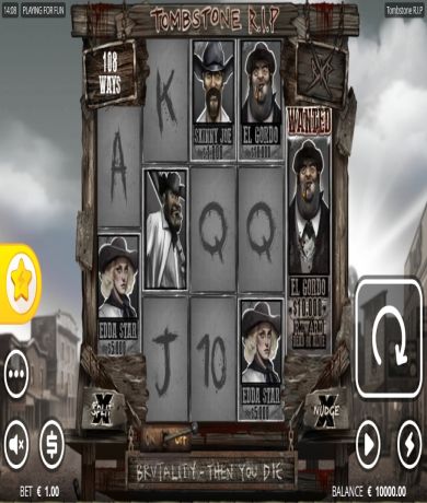 Spil gratis lige nu på Tombstone RIP spillemaskine fra Nolimit City | Danske Casinoer