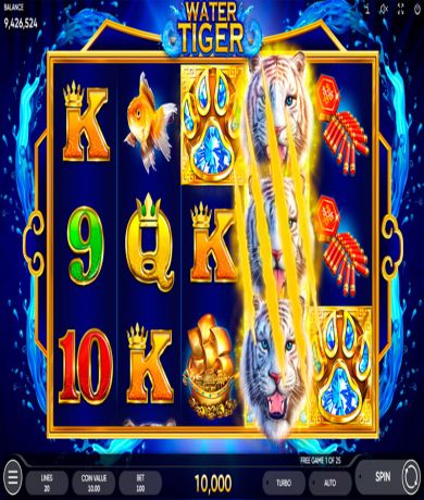 Spil gratis lige nu på Water Tiger Online af Endorphina | Danske Casinoer