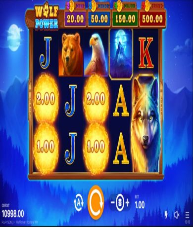 Spil gratis lige nu på Wolf Power: Hold and Win online slot fra Playson | Danske Casinoer