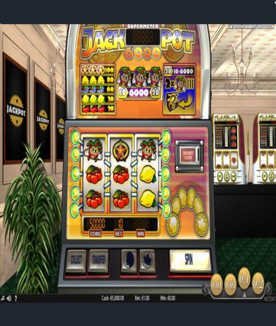 Spil gratis lige nu på Jackpot 6000 online slot fra NetEnt | Danske Casinoer