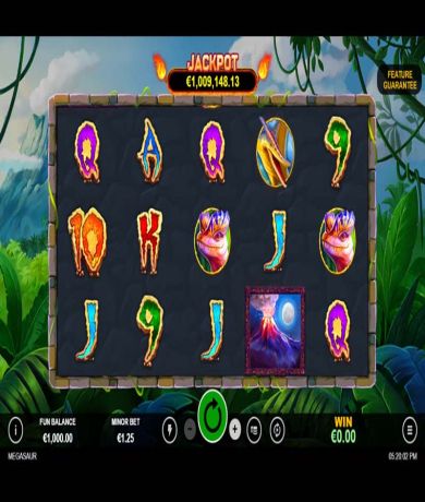 Spil gratis lige nu på Megasaur Online Slots fra Realtime Gaming | Danske Casinoer