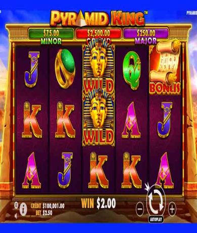 Spil gratis lige nu på Pyramid King-spillemaskine online fra Pragmatic Play | Danske Casinoer